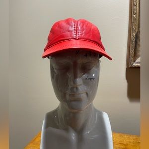 NWOT Shearling Leather Baseball Cap